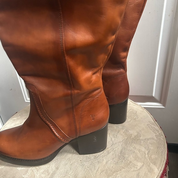 new Frye Women's Jean Tall Pull On Extended Wide Calf Boot FR40672WC CARA Sz 9 - Picture 11 of 16
